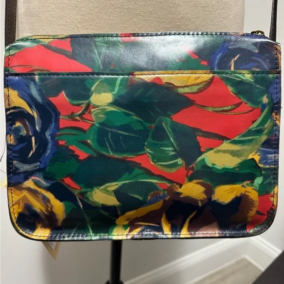 Patricia Nash Leather New Floral Bloom Crossbody Bag NWT - Picture 2 of 7